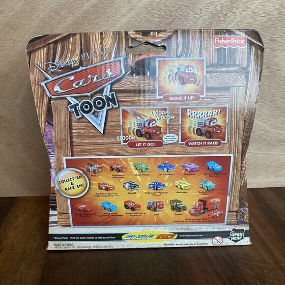 New Disney Pixar Cars Toon Rescue Tow Mater Fisher Price Shake N Go Truck Toy - Picture 5 of 6